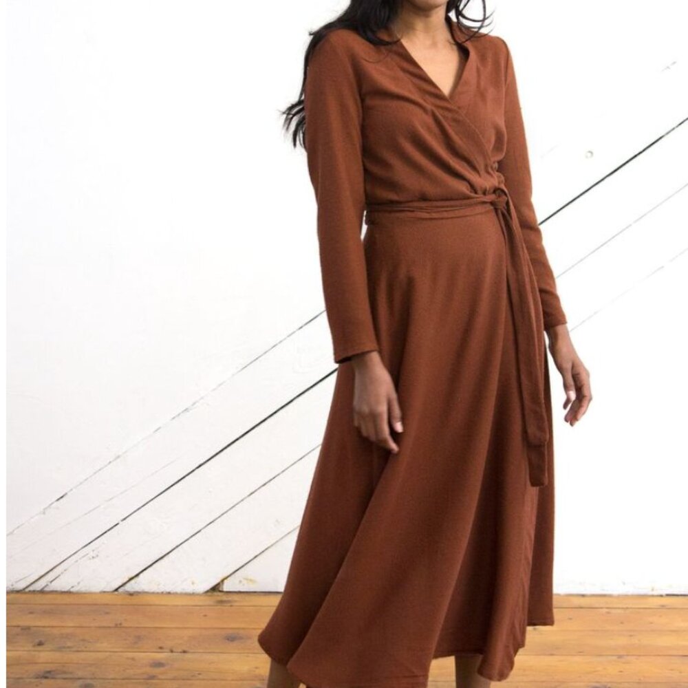 Only Child Silk Wrap Dress